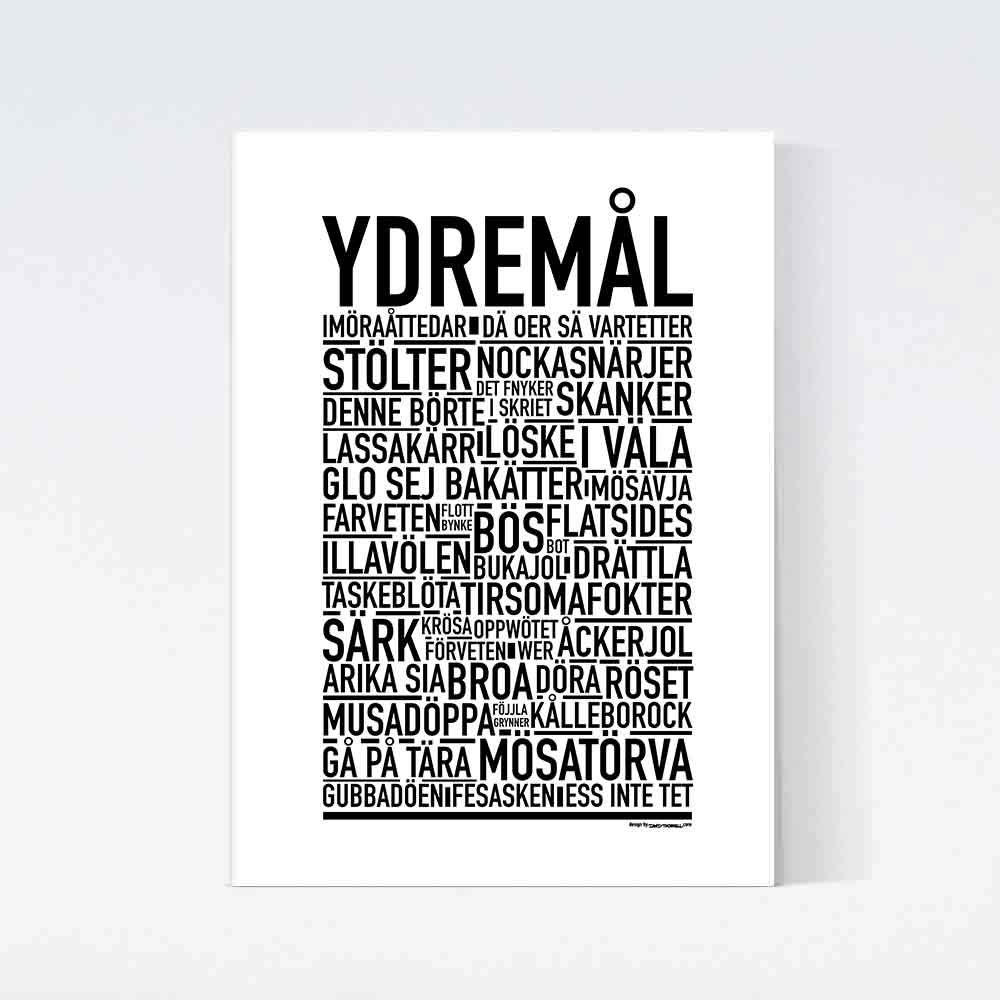Ydremål Dialekt Text Poster