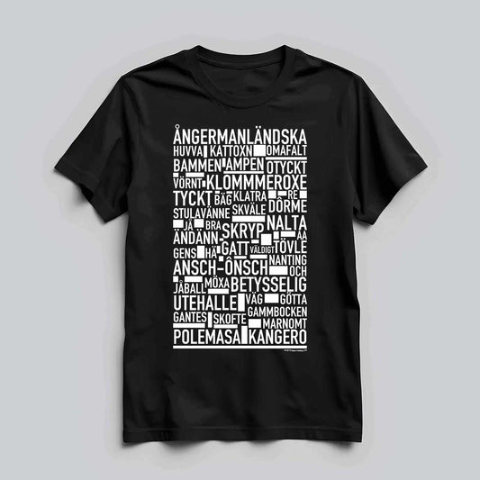 Ångermanländska Dialekt Text T-shirt