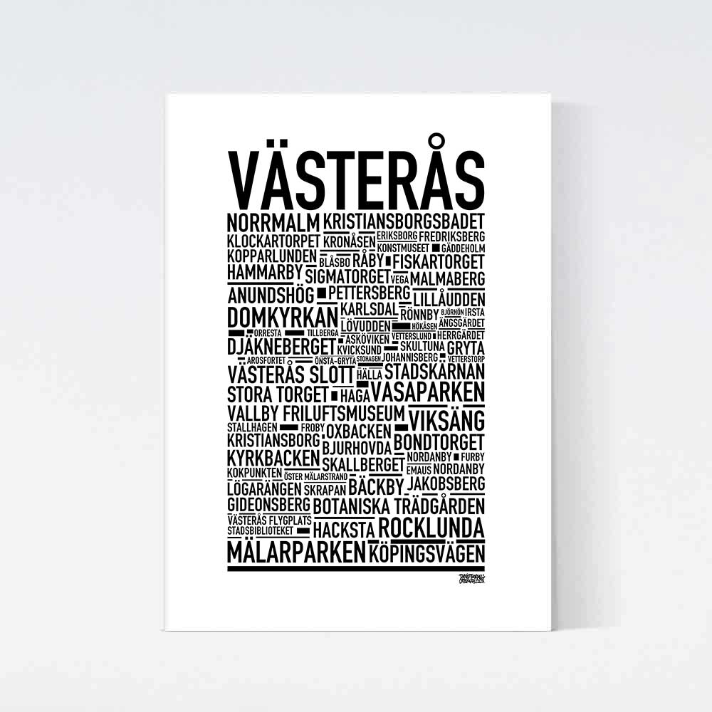 Västerås Text Poster