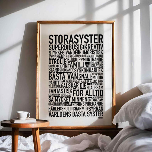 Storasyster 2024 Text Poster