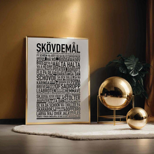 Skövdemål Dialekt Text Poster