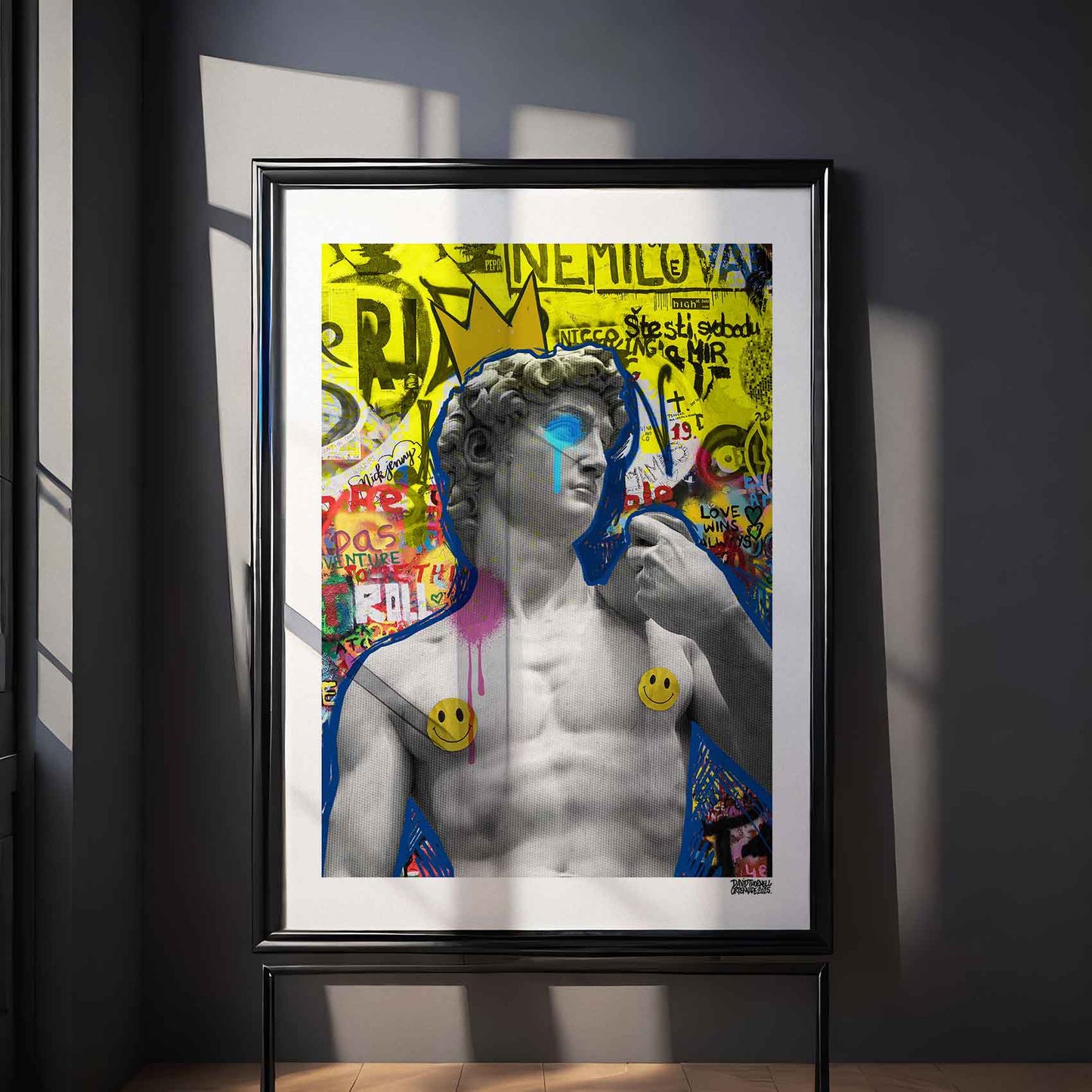 David Graffiti Smiley Poster