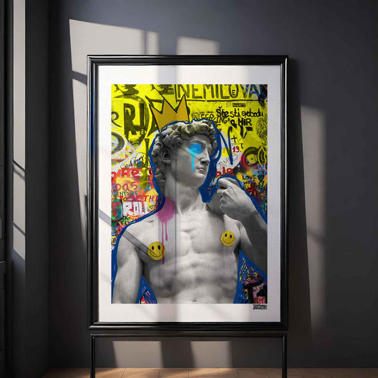 David Graffiti Smiley Poster