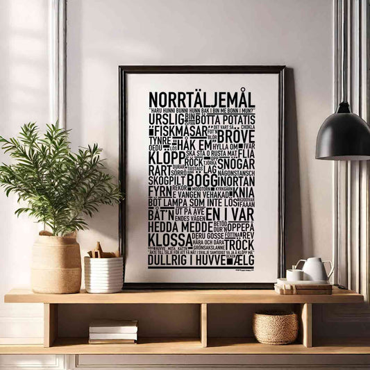 Norrtäljemål Dialekt Text Poster