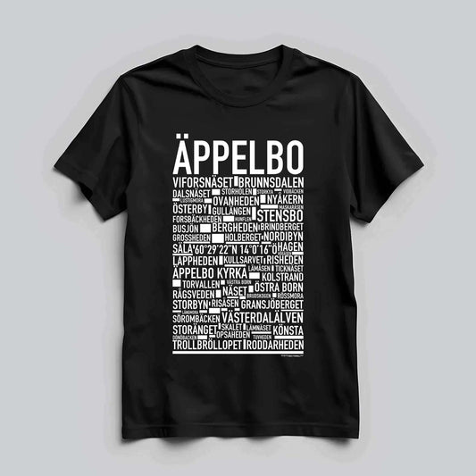Äppelbo Text T-Shirt