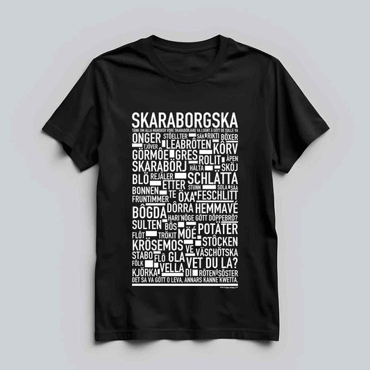 Skaraborgska Dialekt Text T-shirt