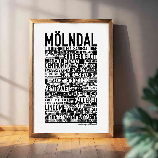 Mölndal Text Poster