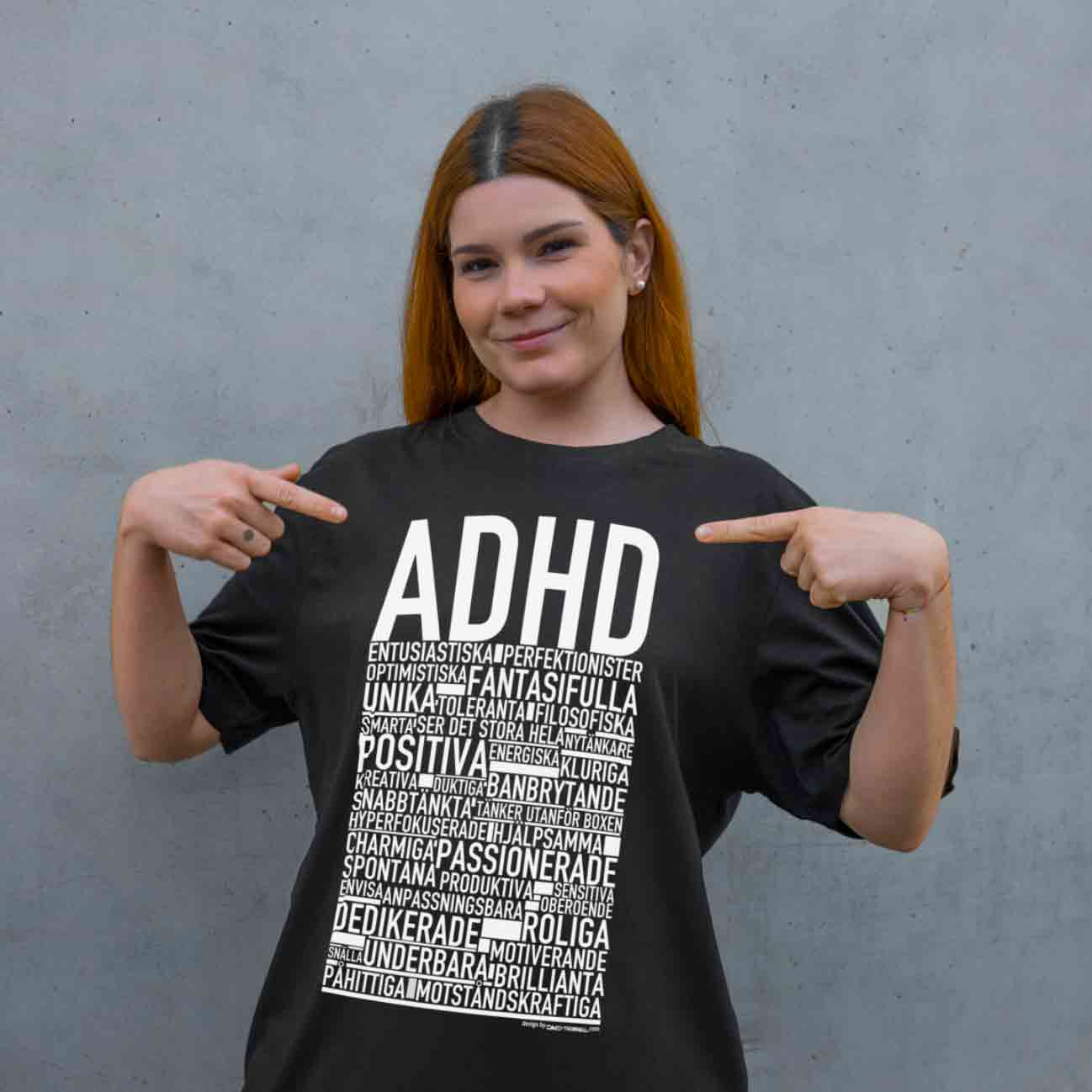 ADHD Text T-shirt