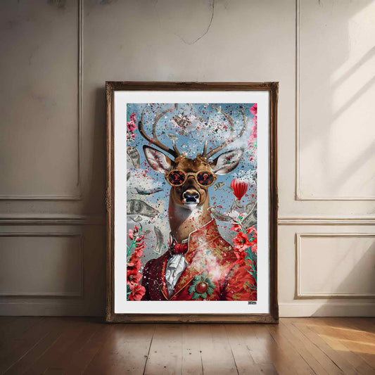 Kingly Deer Poster
