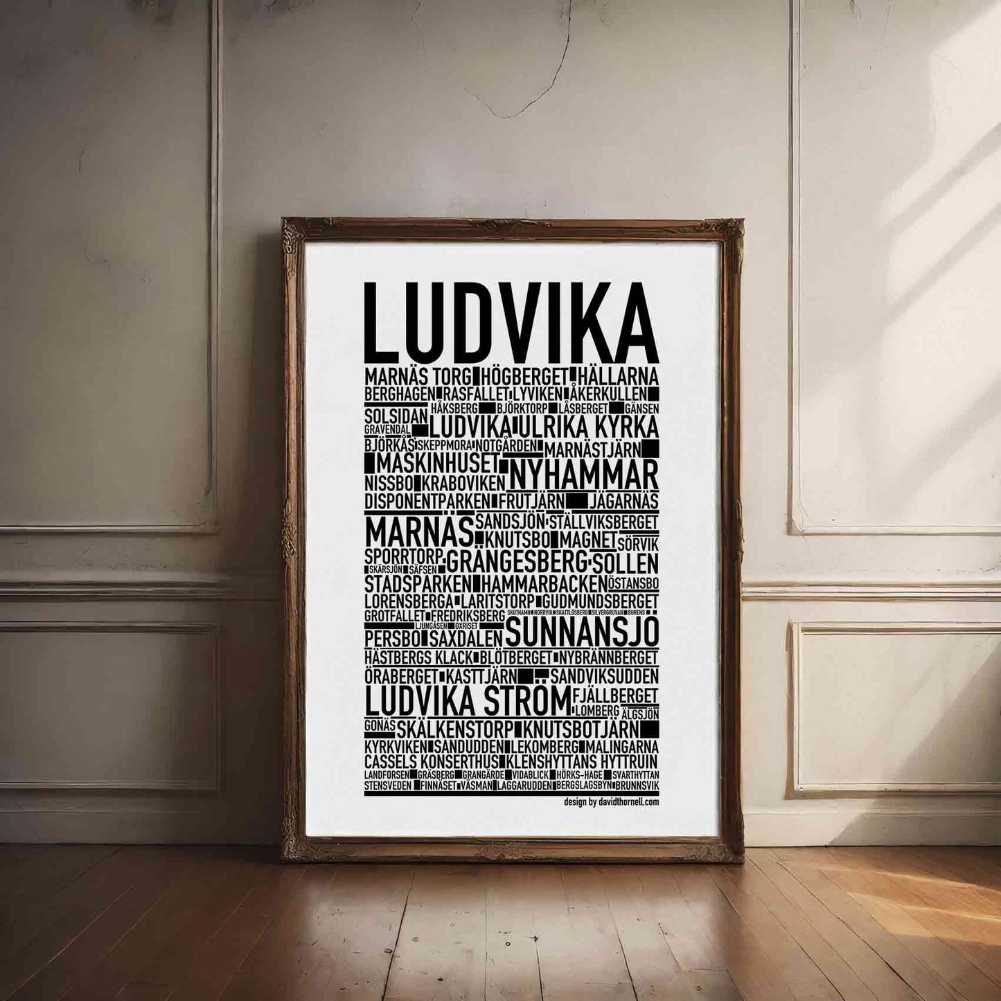 Ludvika Text Poster