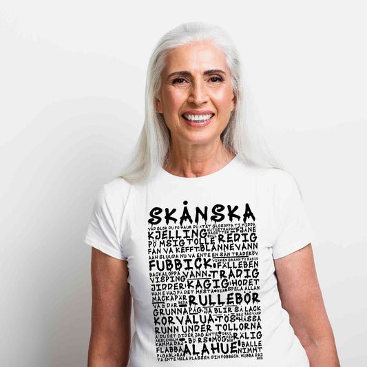 Skånska Graffiti Dialekt T-shirt