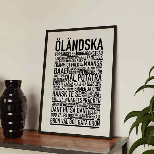 Öländska Dialekt Text Poster