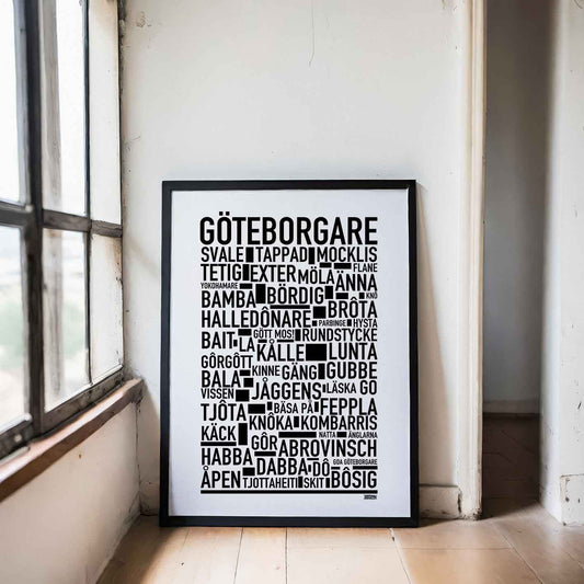 Göteborgare Text Poster