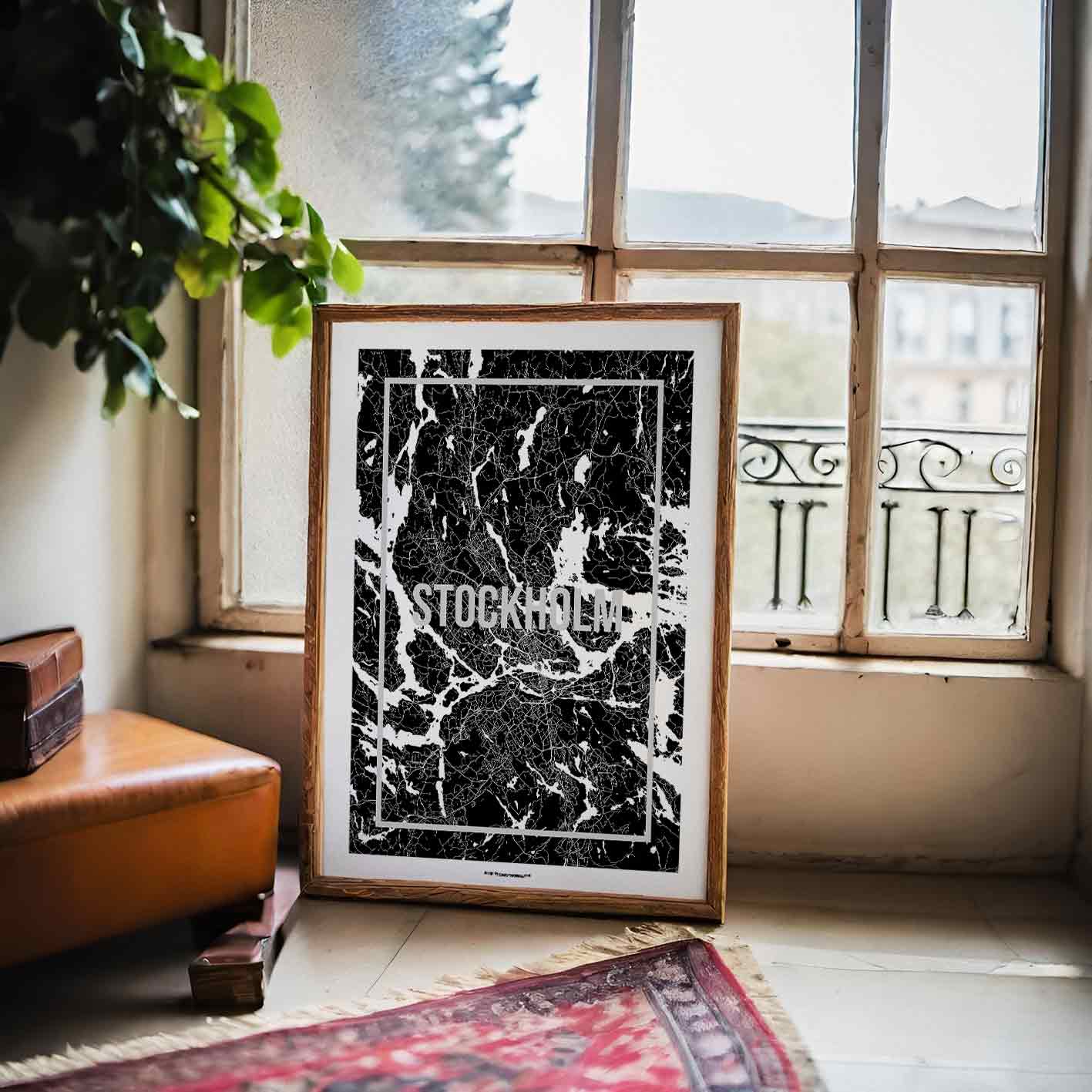 Stockholm Shadow Map Poster