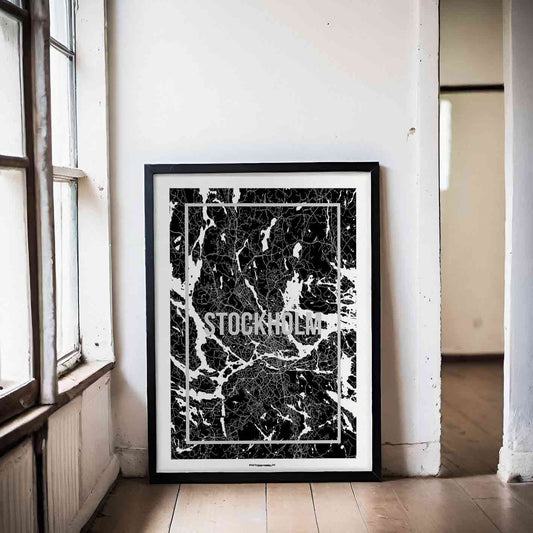 Stockholm Shadow Map Poster