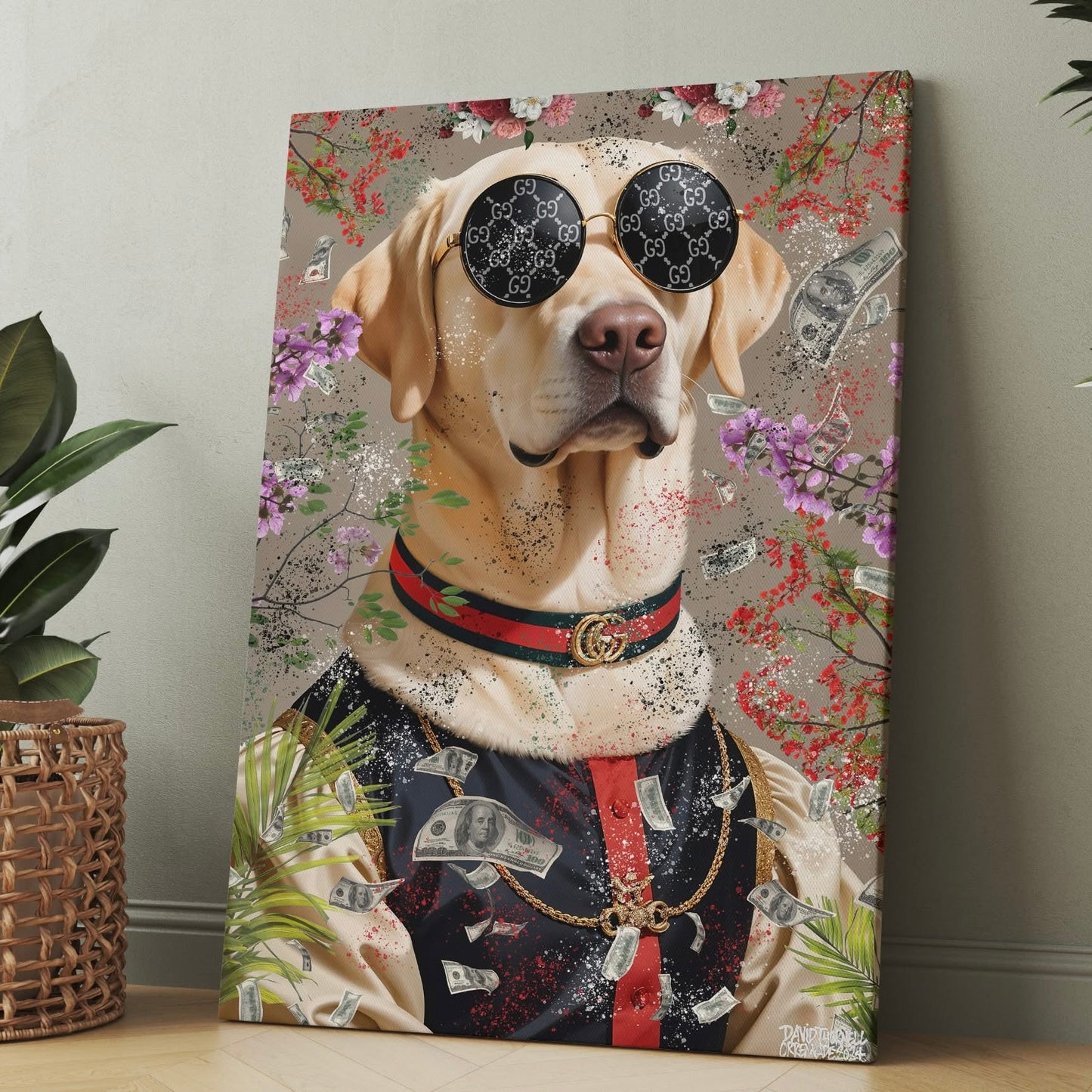 Labrador Vit Canvas