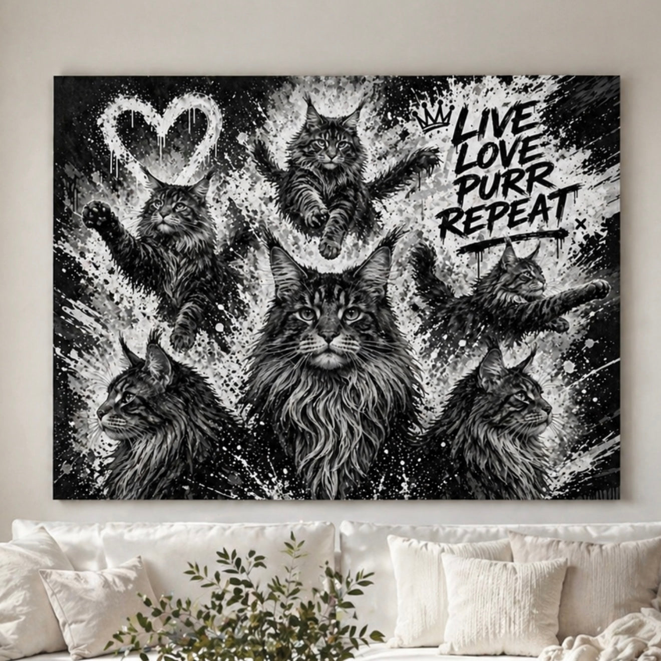 Main Coon Canvastavla 80x120cm