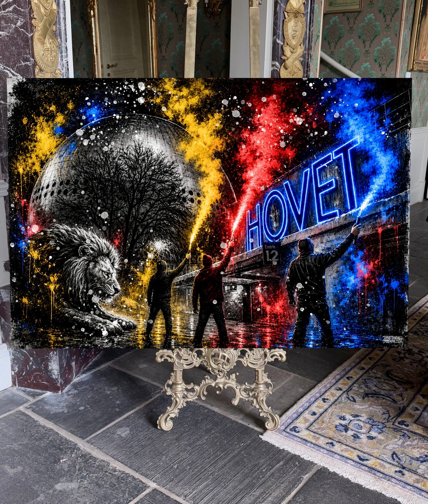 Djurgården Hovet Canvastavla 80x120cm
