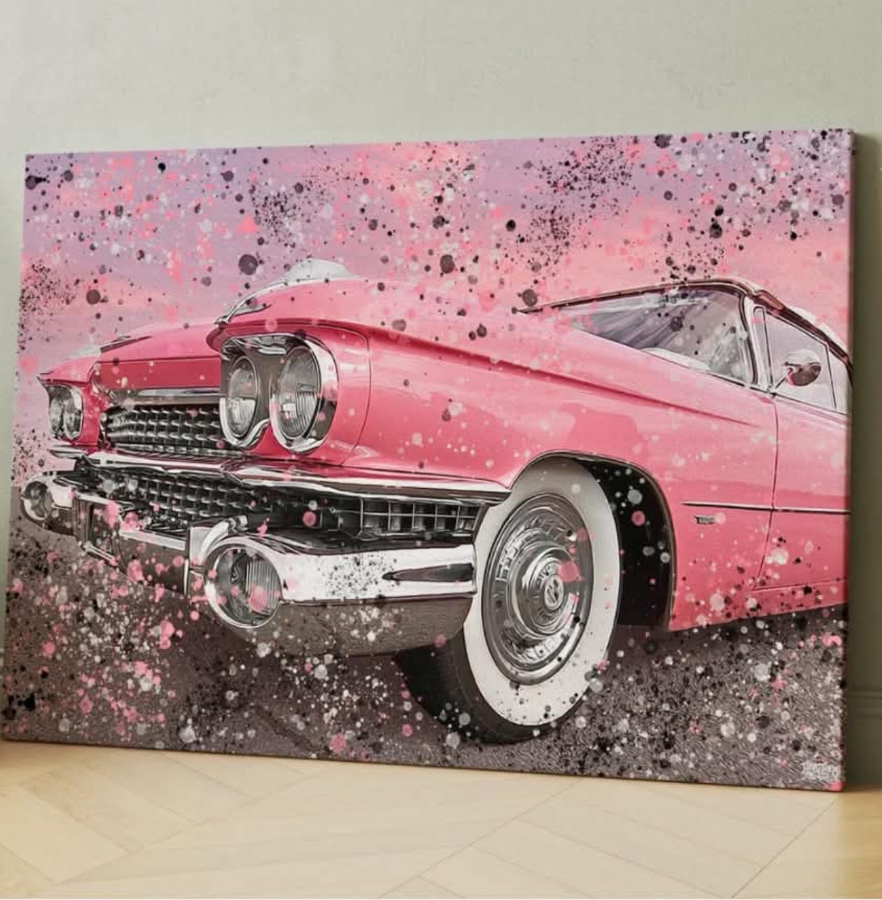 Pink Cadillac canvastavla 75x100 cm