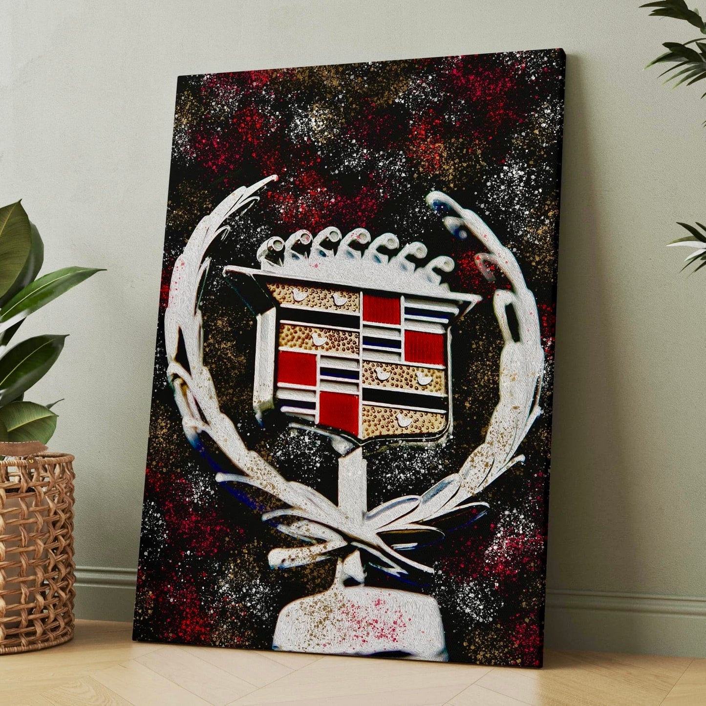 Cadillac Emblem Canvas