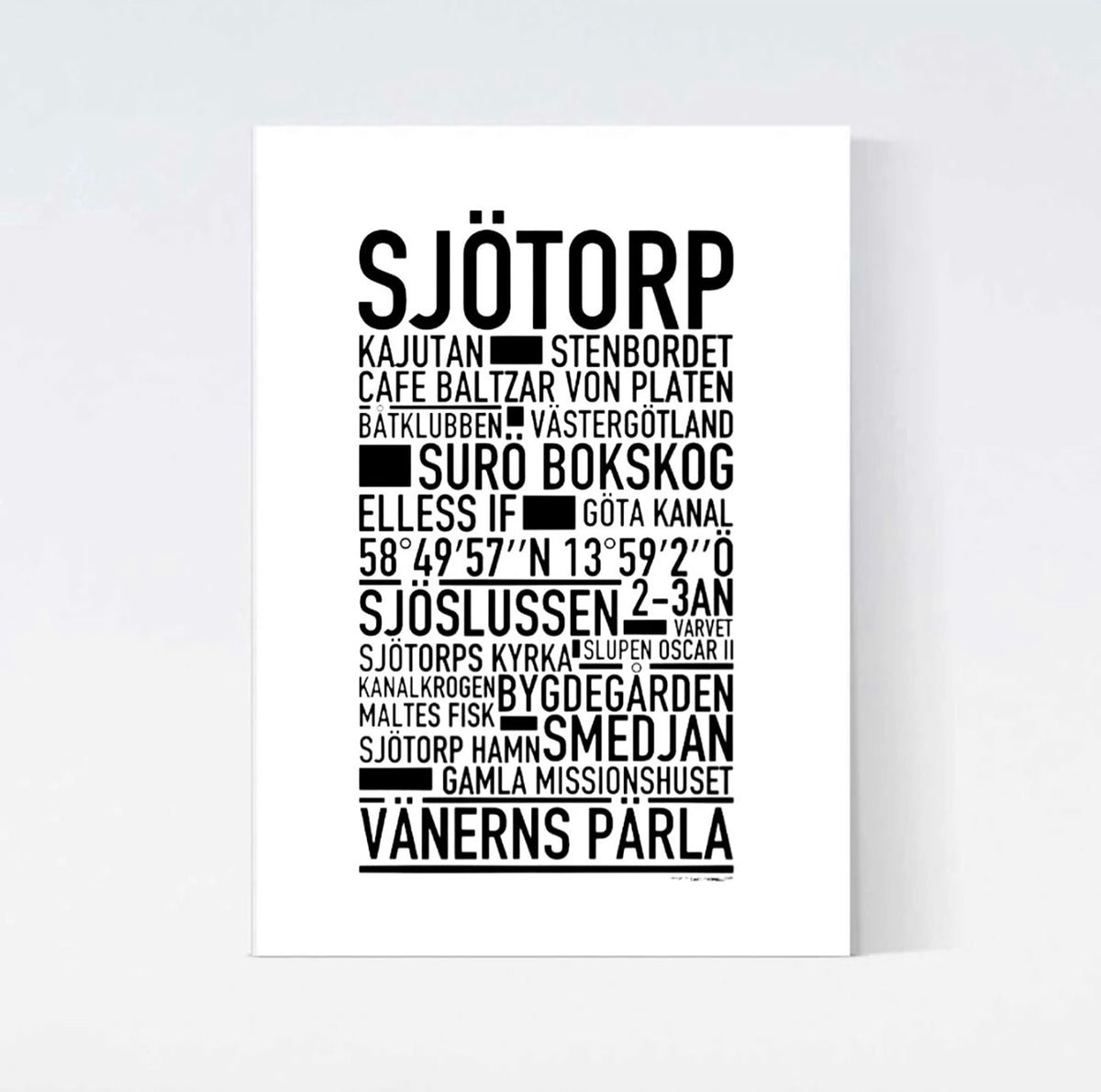 Sjötorp Text Poster