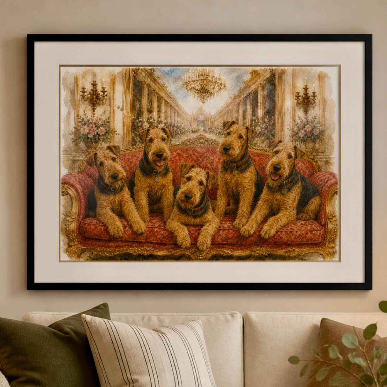 Airedale Art Poster