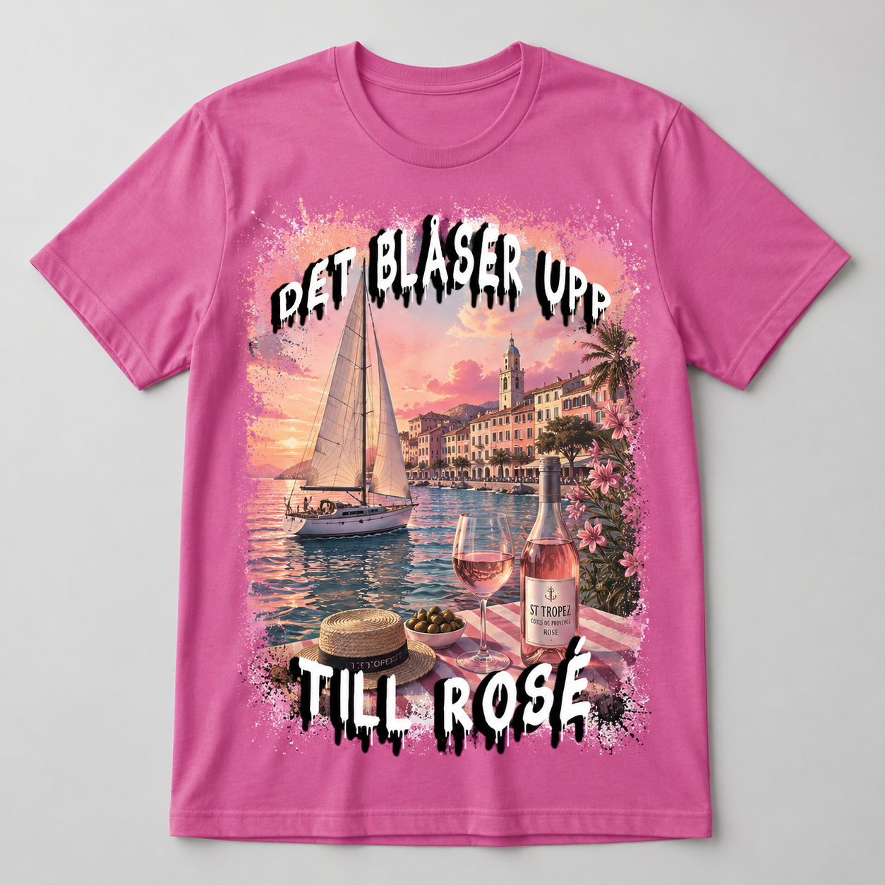 Blåser Upp Till Rosé T-shirt