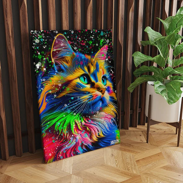Katt Funny Canvas