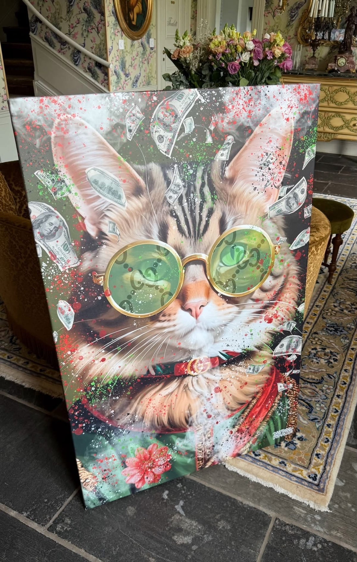Cool Katt canvastavla 75x100cm
