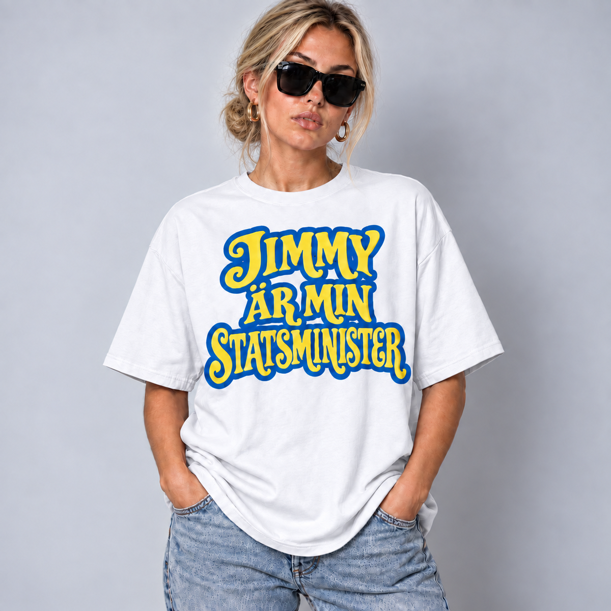 Jimmy Min Statsminister Text T-shirt