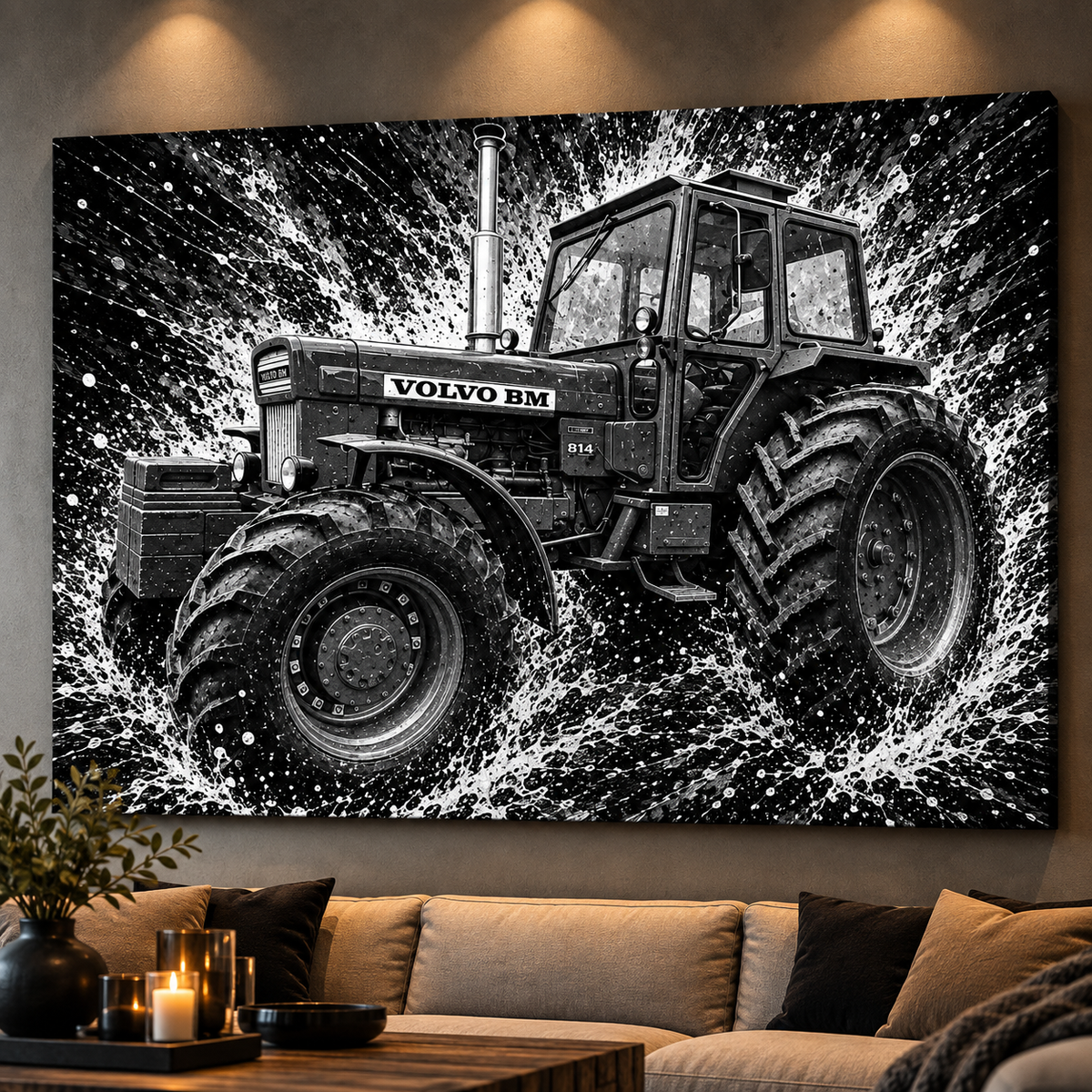 Volvo BM 814 Traktor Canvas