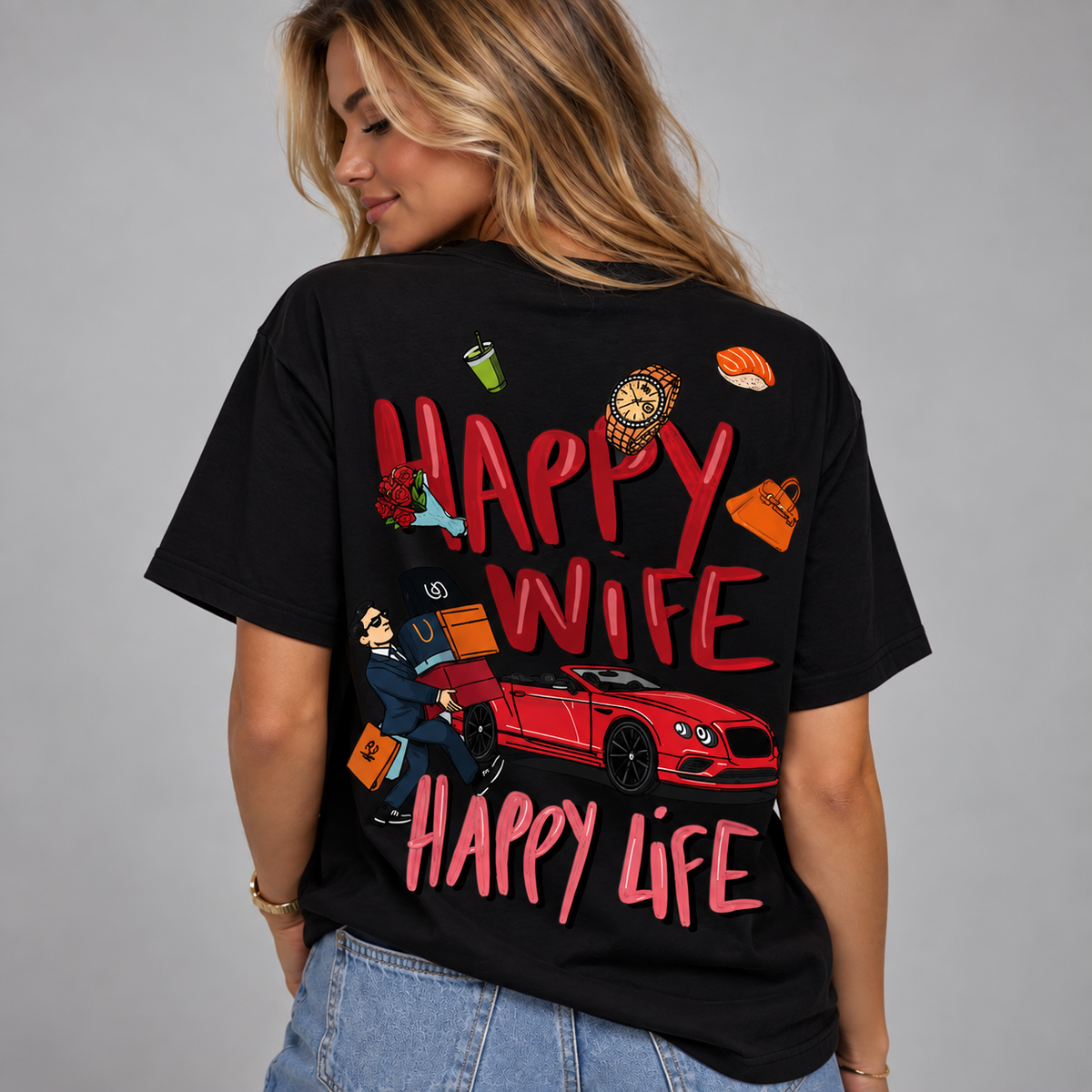 Happy Wife Happy Life T-shirt
