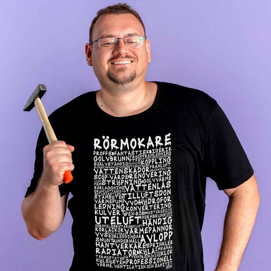 Rörmokare Graffiti Text T-shirt