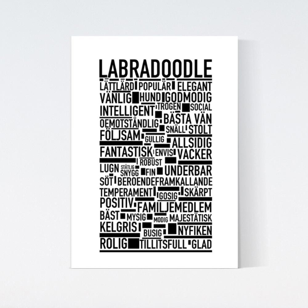 Labradoodle Text Poster