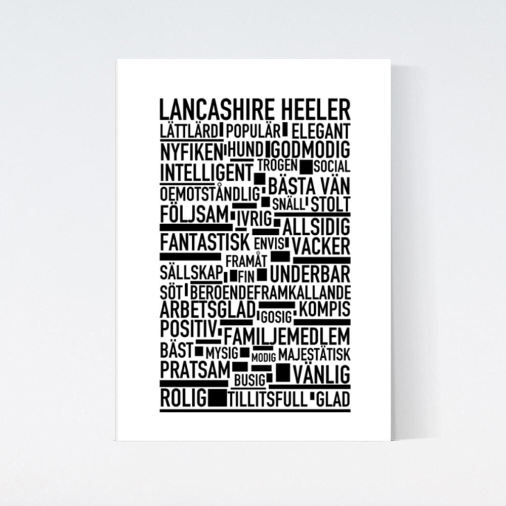 Lancashire Heeler Text Poster