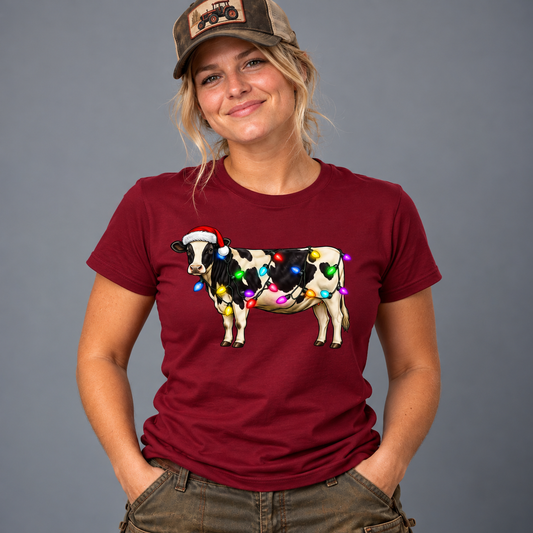 Kossa Med Julbelysning T-shirt