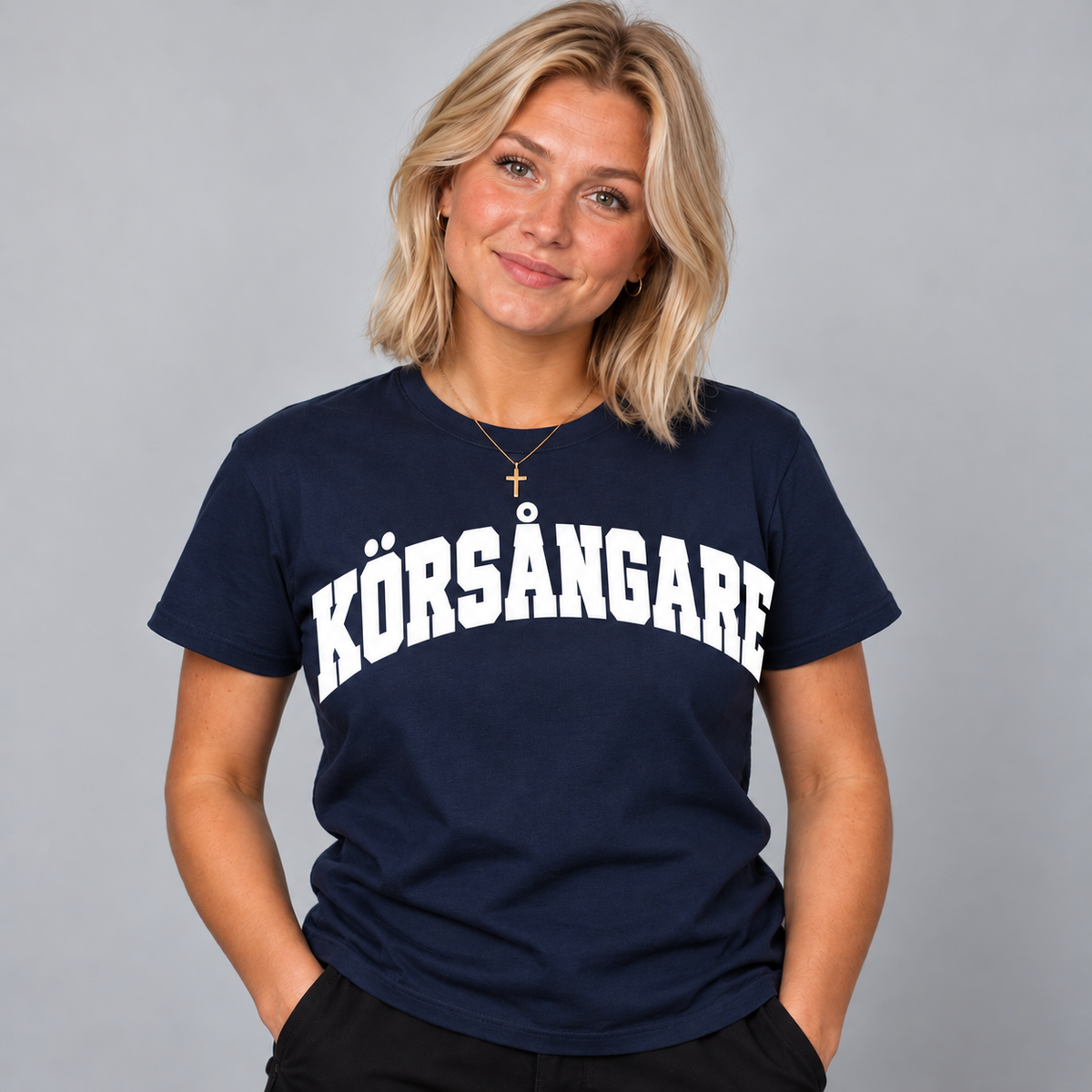Körsångare College Text T-shirt
