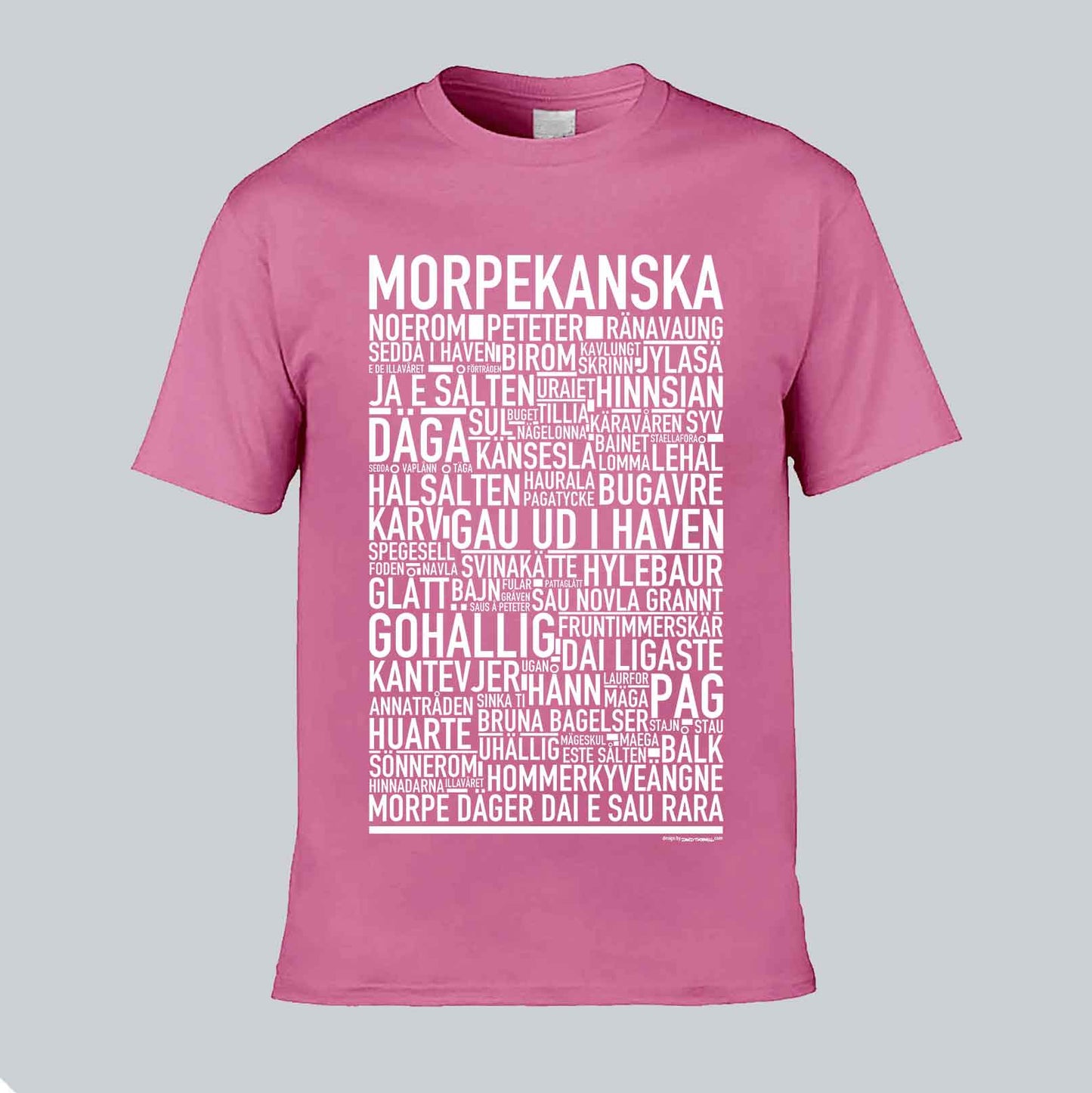 Morpekanska Dialekt Text T-shirt