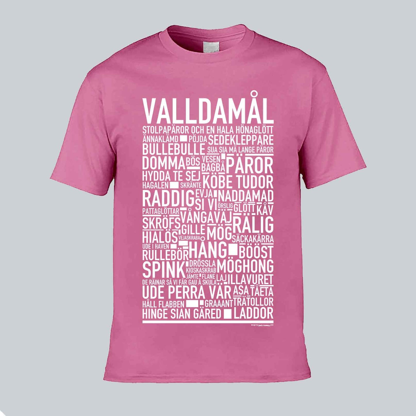 Valldamål Dialekt Text T-shirt