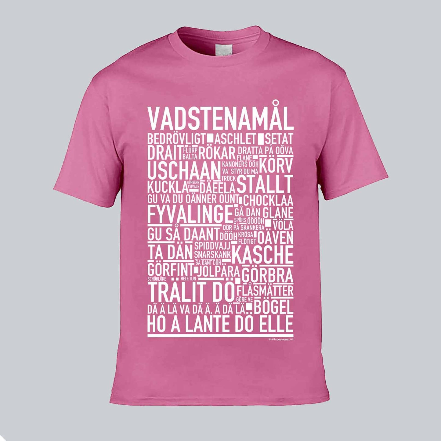 Vadstenamål Dialekt Text T-shirt