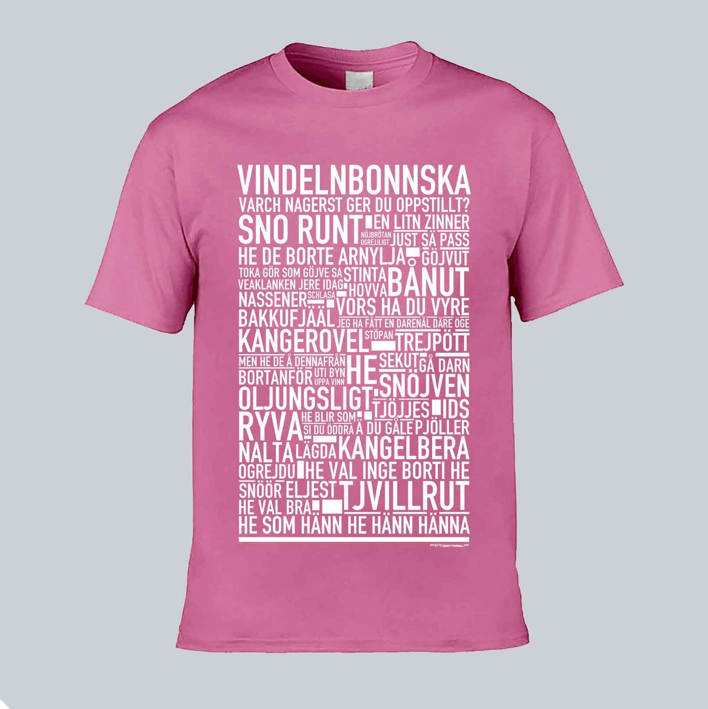 Vindelnbonnska Dialekt Text T-shirt