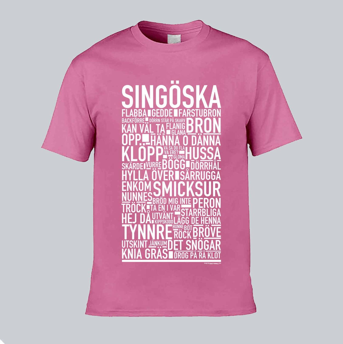 Singöska Dialekt Text T-shirt