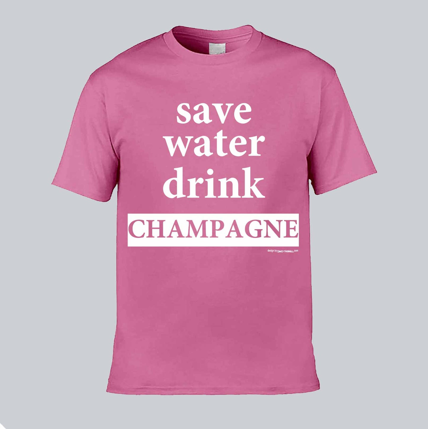 Save Water Text T-shirt