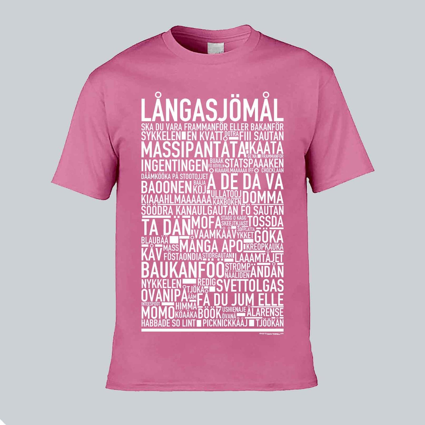 Långasjömål Dialekt Text T-shirt