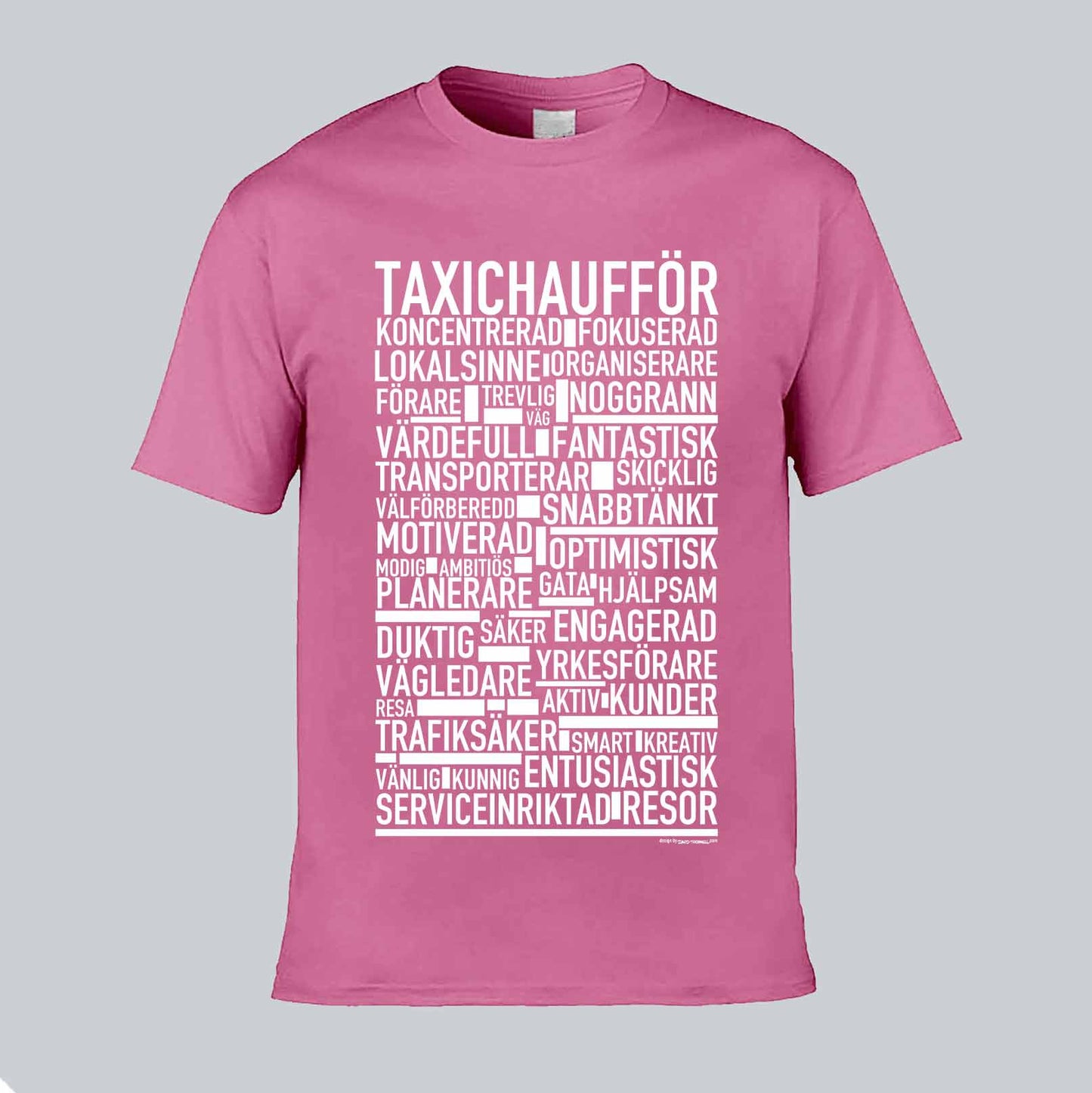 Taxichaufför Text T-shirt