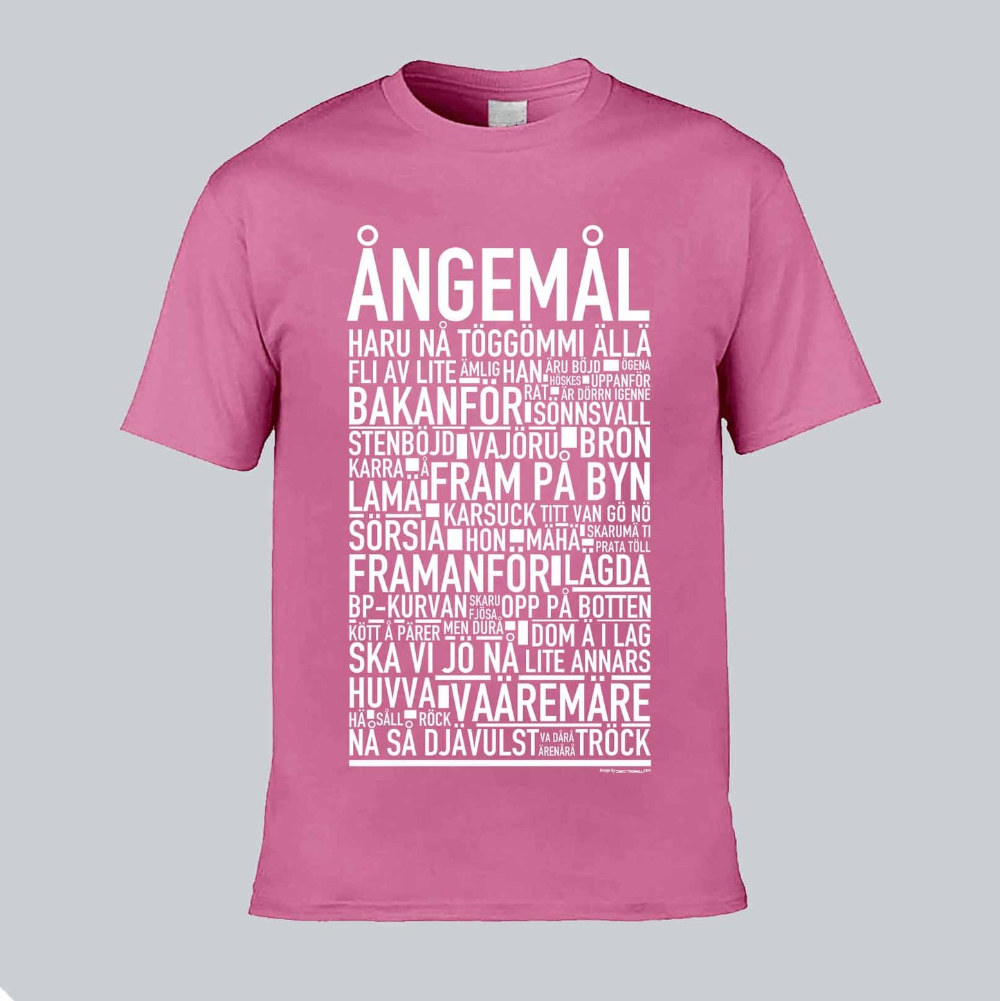 Ångemål Dialekt Text T-shirt