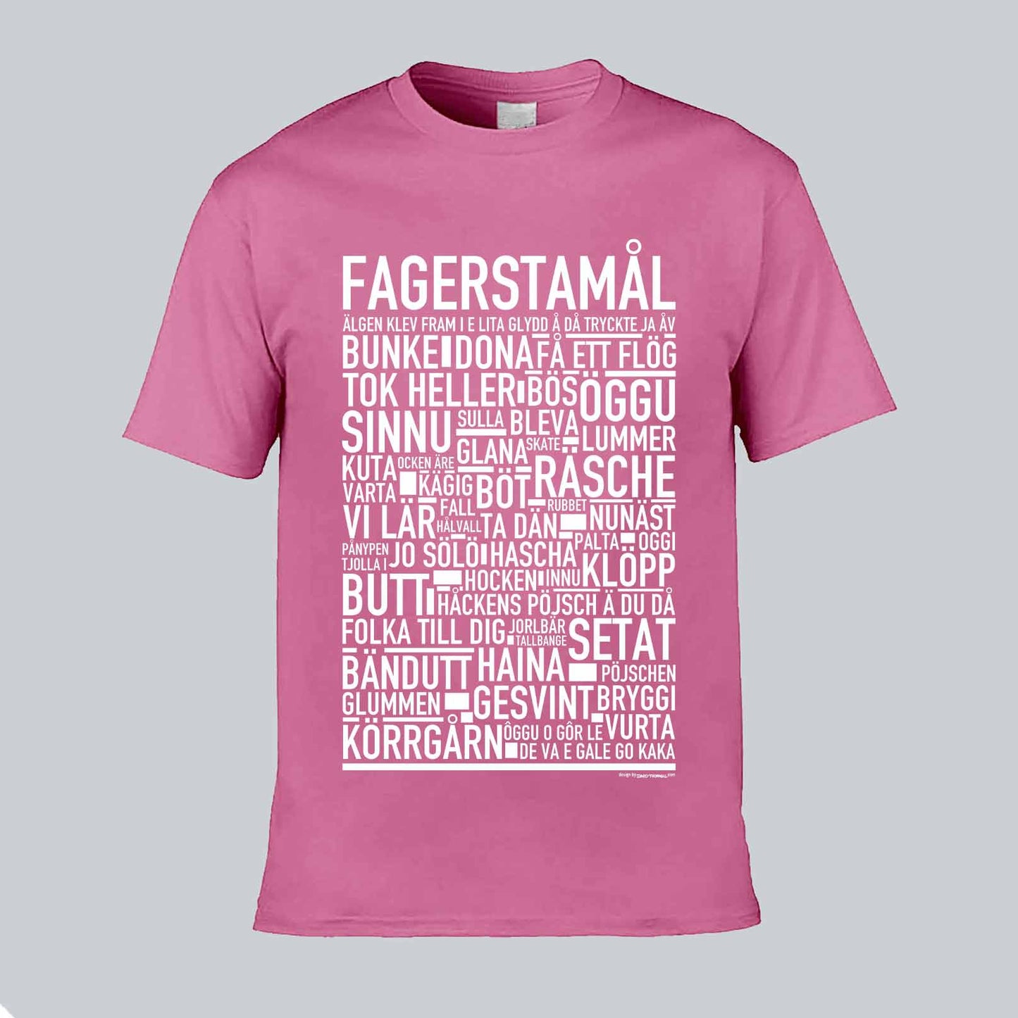 Fagerstamål Dialekt Text T-shirt