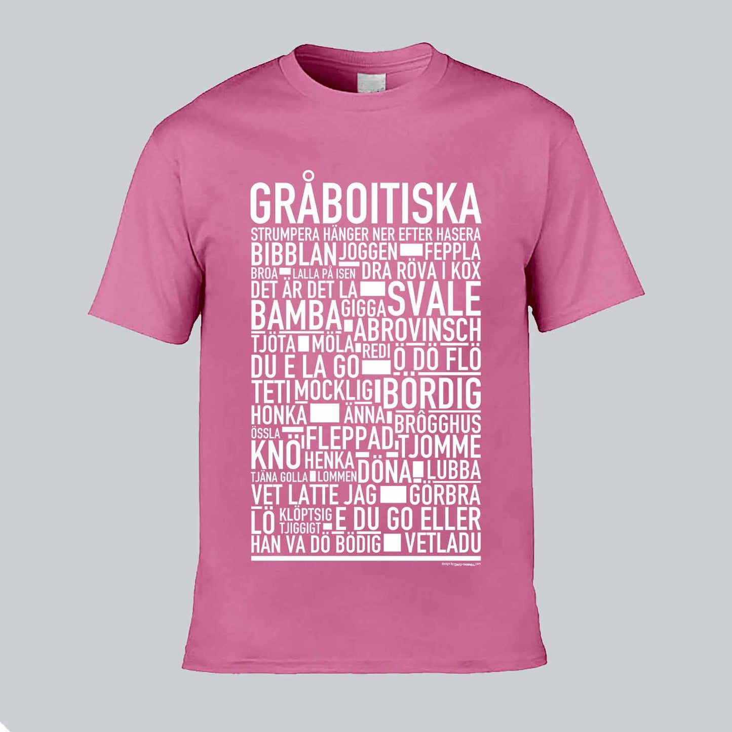 Gråboitiska Dialekt Text T-shirt