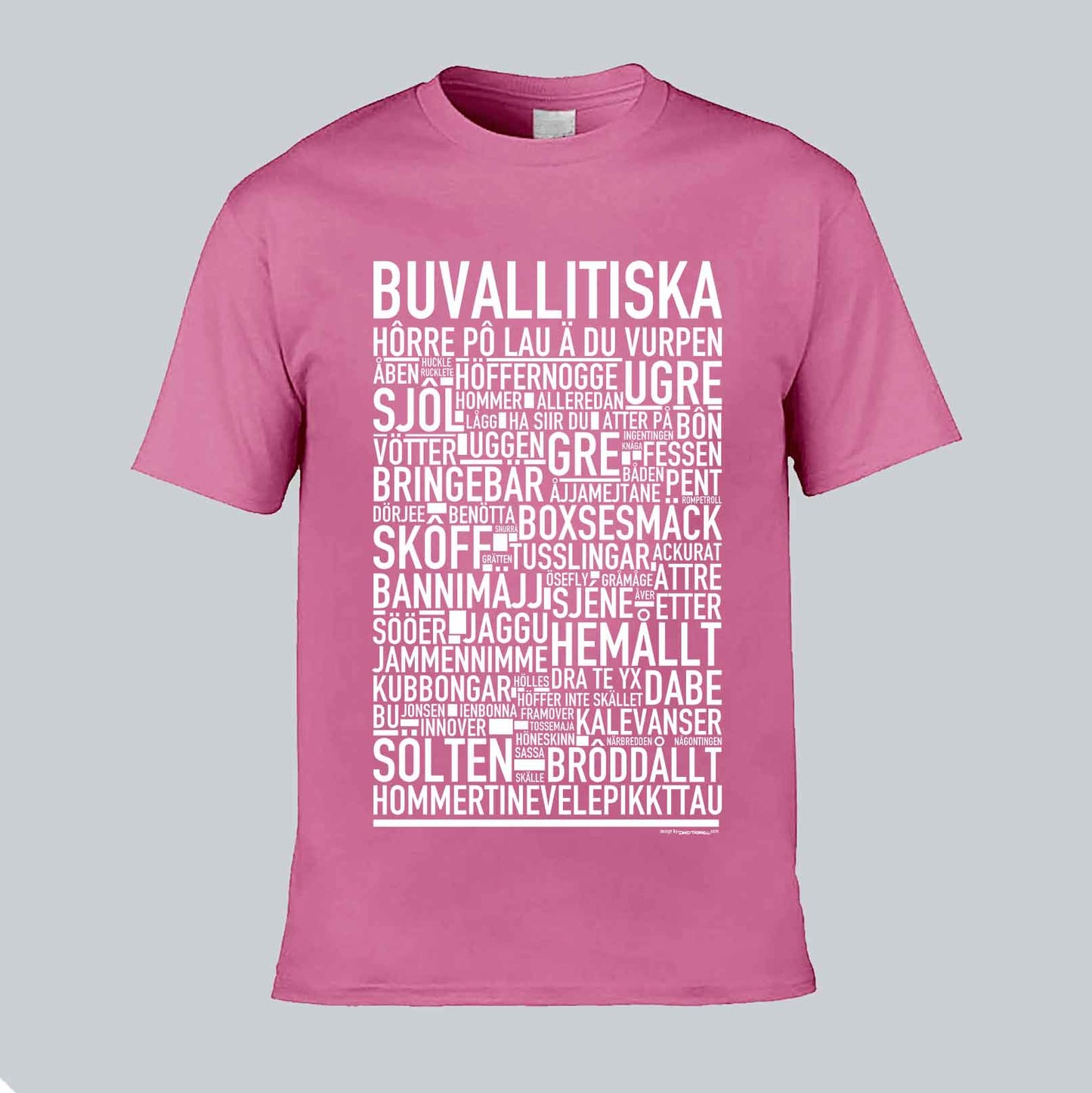 Buvallitiska Dialekt Text T-shirt
