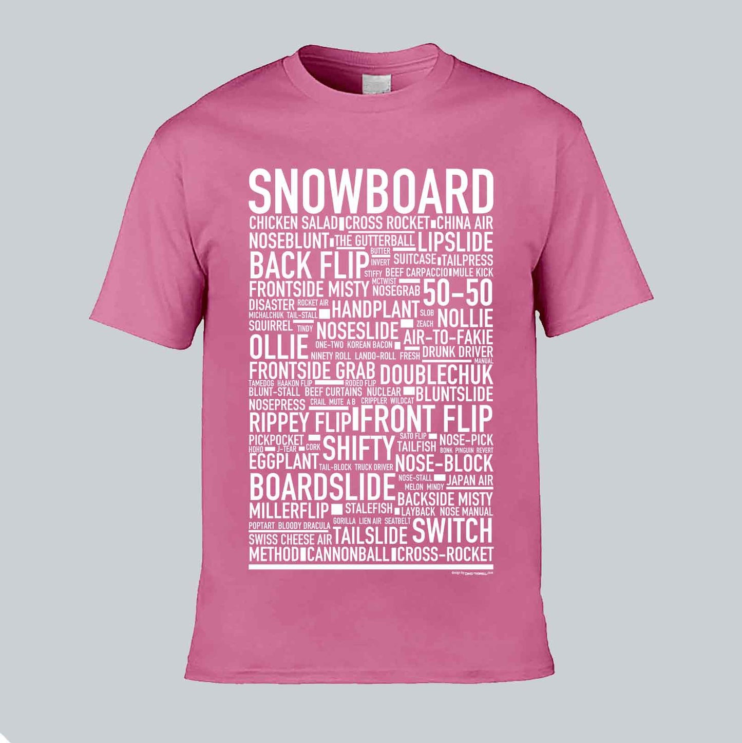 Snowboard Text T-shirt